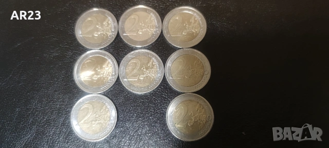 Юбилейни колекционерски монети от по 2 euro, снимка 2 - Нумизматика и бонистика - 53402908