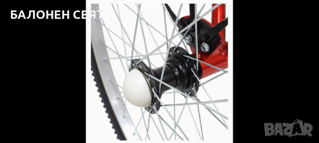 Нов Сгъваем Триколесен Велосипед 24 цола 7 скорости червен, снимка 12 - Велосипеди - 41738601