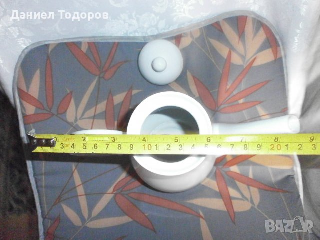 Стар Български Порцеланов Чайник, Кана с  Позлата , с Налична маркировка, снимка 8 - Сервизи - 38987931