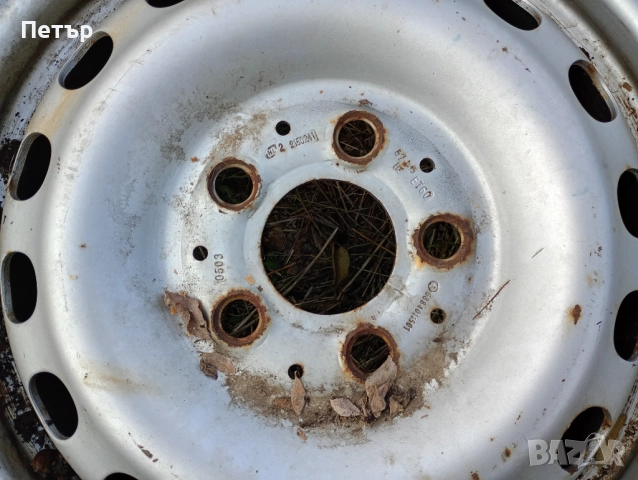 2 броя железни джанти 15ски за Мерцедес вито 5х112мм 1996-2003г, снимка 2 - Гуми и джанти - 52031172