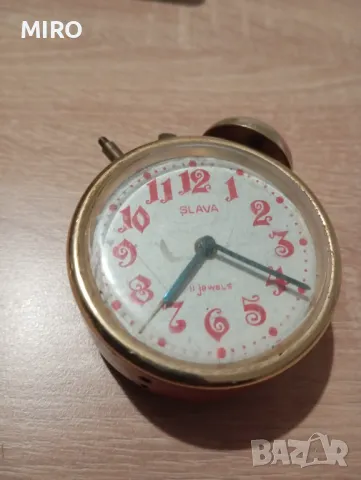 Будилник Слава, снимка 9 - Антикварни и старинни предмети - 48091228