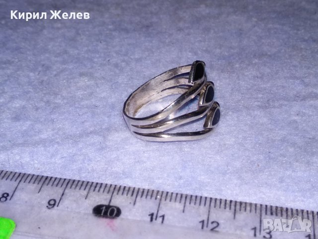 АЖУРЕН ЕМАЙЛИРАН ФЕШЪН СРЕБЪРЕН ПРЪСТЕН СРЕБРО 925 ДИЗАЙНЕРСКО АРТ БИЖУ 38436, снимка 7 - Пръстени - 41388974