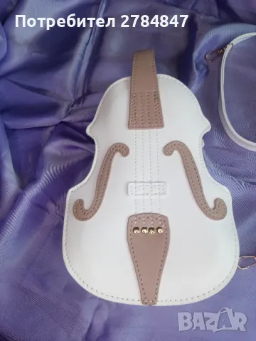 Дамска кожена чанта Китара , снимка 5 - Чанти - 49910132