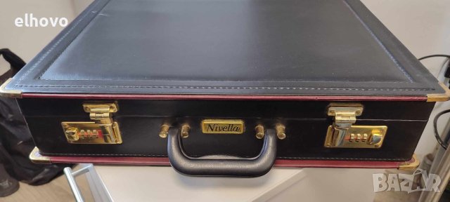 Кожено дипломатическо куфарче с шифър Nivella, снимка 6 - Куфари - 44368425
