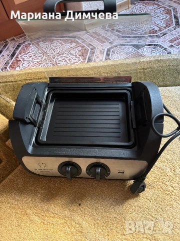 ЧИСТО НОВ Електрически грил 3 в 1 Bake Master De Luxe, снимка 7 - Скари - 53459520