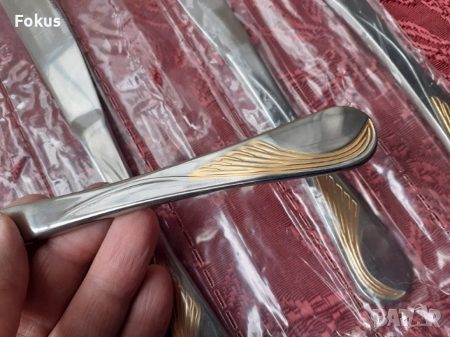 Луксозни прибори ножове Edelstahl Rostfrei - 5 бр. нови, снимка 5 - Антикварни и старинни предмети - 53738192