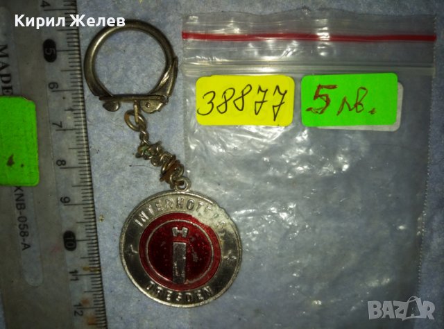 INTERHOTELS DRESDEN СТАР РЯДЪК НЕМСКИ КОЛЕКЦИОНЕРСКИ КЛЮЧОДЪРЖАТЕЛ 38877, снимка 4 - Колекции - 42082413