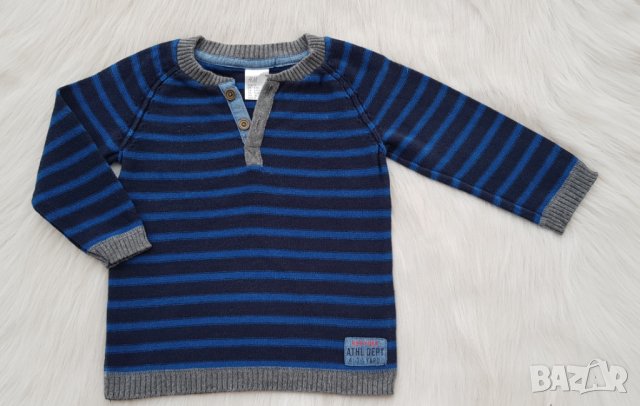 Пуловер H&M и ватирани дънки за бебе 74-80см., снимка 9 - Комплекти за бебе - 42415811