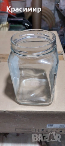 Стъклени буркани 1л, снимка 2 - Буркани, бутилки и капачки - 53475206