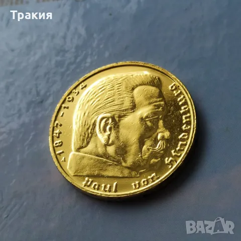 2 марки 1939 г. Позлатени , снимка 5 - Нумизматика и бонистика - 49730892