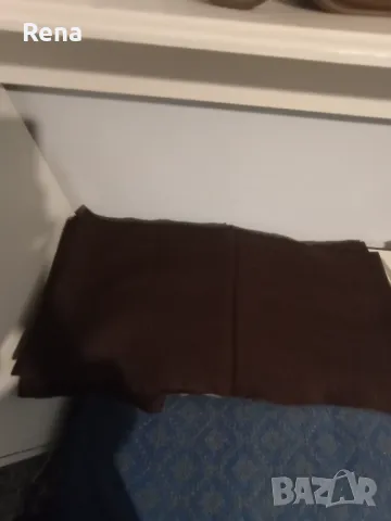 Кафяв вълнен плат на домашен стан , снимка 4 - Платове и дамаски - 49026571