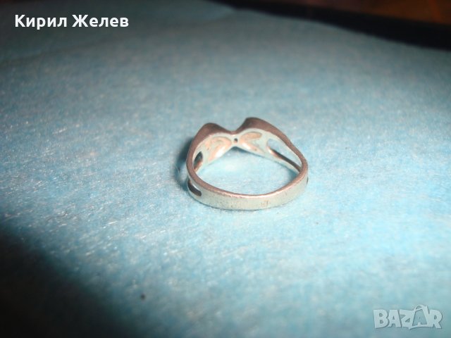 СТАР СРЕБЪРЕН ПРЪСТЕН СРЕБРО 925 АРТ НУВО СТИЛ 25263, снимка 14 - Пръстени - 34616578