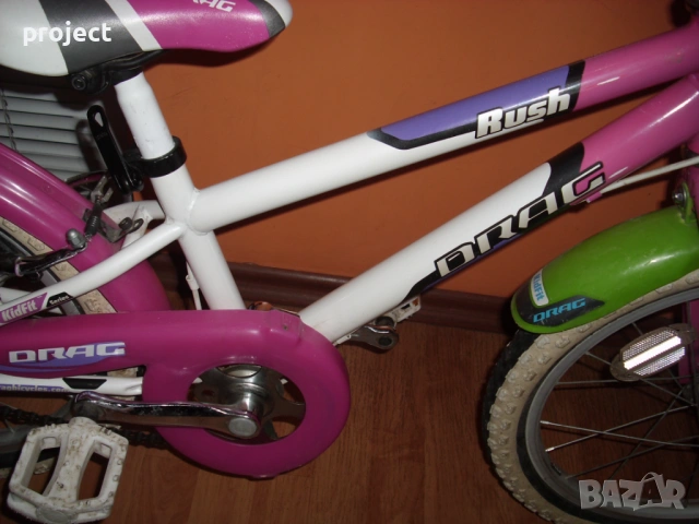 ДРАГ/DRAG/18" Идеален детски велосипед,колело с помощни колела.Промо., снимка 3 - Детски велосипеди, триколки и коли - 53852436