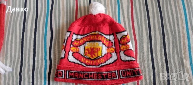 Manchester United / Манчестър Юнайтед аксесоари (шапка, шал, лента), снимка 2 - Фен артикули - 50699498