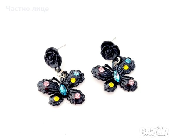 Обеци със сребърна игла , снимка 3 - Обеци - 42655205