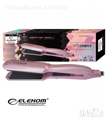 Професионална преса за супер обем Elekom ЕК-106, снимка 4 - Преси за коса - 34195308