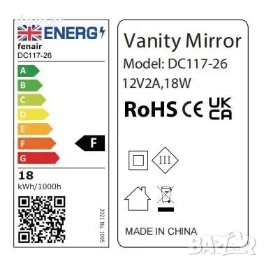 Fenair Hollywood огледало за грим с LED, USB и 360° въртене, снимка 7 - Огледала - 55933516