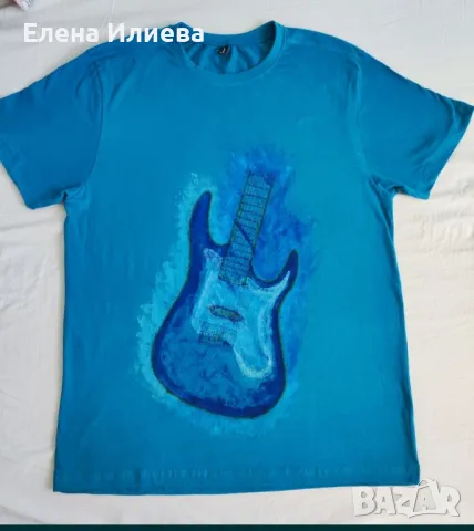 НОВА ръчно рисувана мъжка тениска Donnay р-р 4XXL, снимка 2 - Тениски - 47288118