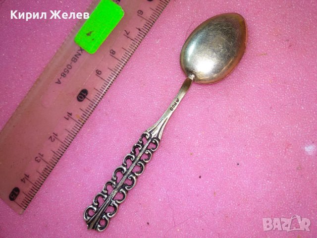 СТАРА НЕМСКА АЖУРНА КОЛЕКЦИОНЕРСКА СРЕБЪРНА ЛЪЖИЧКА За КАФЕ СРЕБРО 800 ПРОБА 43003, снимка 5 - Колекции - 44372782