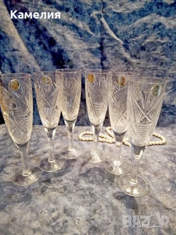 Кристални чаши , снимка 4 - Чаши - 41541817