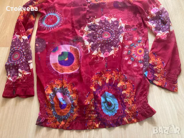 Десигуал лятна прозрачна блуза