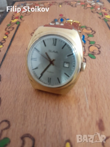 Мъжки часовник Слава позлатен