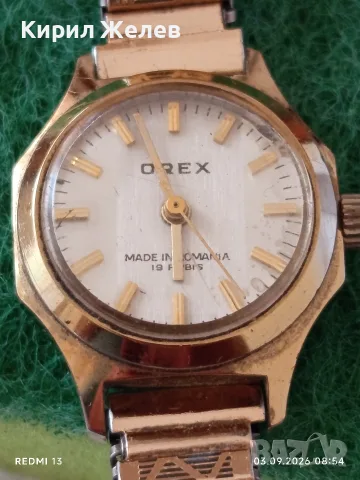 Стар механичен часовник OREX Made in Romania работи за КОЛЕКЦИОНЕРИ 26779, снимка 4 - Антикварни и старинни предмети - 55934145