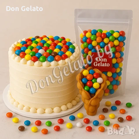 Шарени шоколадови дражета за декорация – 1 кг | Don Gelato, снимка 4 - Други - 51268454
