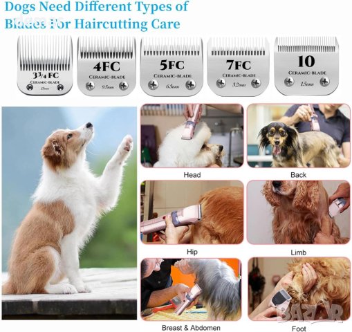 Разглобяеми керамични ножчета за подстригване на домашни кучета, снимка 5 - За кучета - 42110898