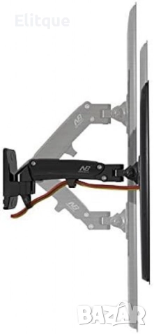 Ергономична гъвкава стойка за стена с едно удължение за монитори и телевизори (17"-27"), NB F120, снимка 2 - Други стоки за дома - 52716355