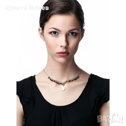 Дамско колие Orphelia от стерлингово сребро и камъни в подаръчна кутия, снимка 5 - Колиета, медальони, синджири - 52852496