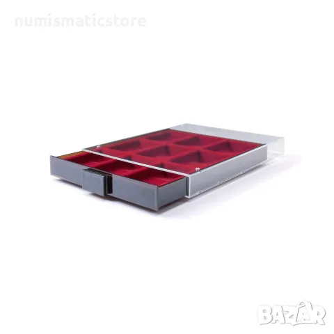 Leuchtturm MBXL9 кутия за девет SLABS капсули, снимка 3 - Нумизматика и бонистика - 56338672