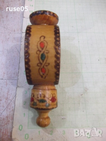 Мускал пирографирана бъклица от соца - 1, снимка 3 - Други стоки за дома - 52111375