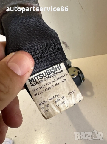 Заден десен колан за седалка за Peugeot 4007 2.2 HDI (2009) 6066751, снимка 2 - Части - 53655972