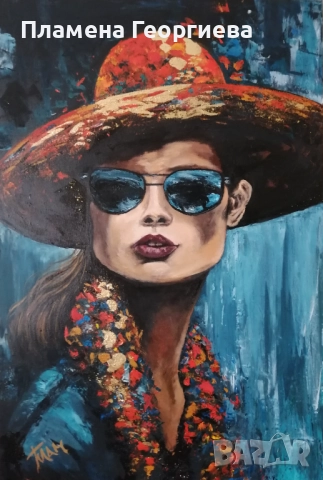 Оригинална авторска картина "Злато" - 60/90 см