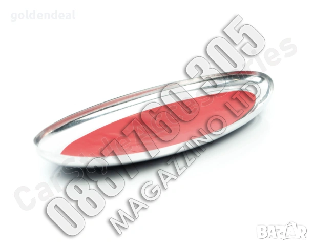 Емблема Форд Фиеста МК6 МК7 за Преден Капак Черупка Алуминиева, снимка 7 - Аксесоари и консумативи - 53755259