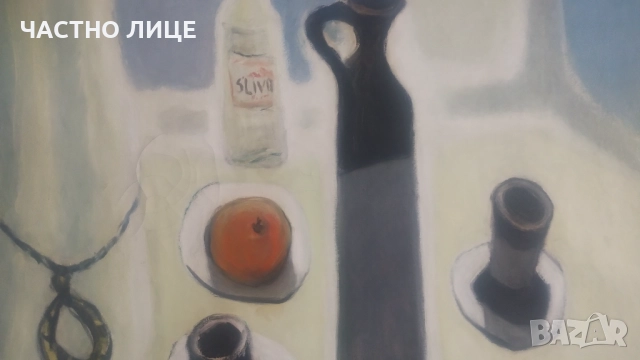 К-на платно масло Иван Гецов 1965г р-р100/80см в рамка, снимка 3 - Картини - 51554384