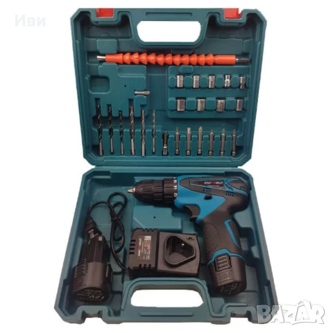 Акумулаторен Винтоверт с две батерии - Компелкт