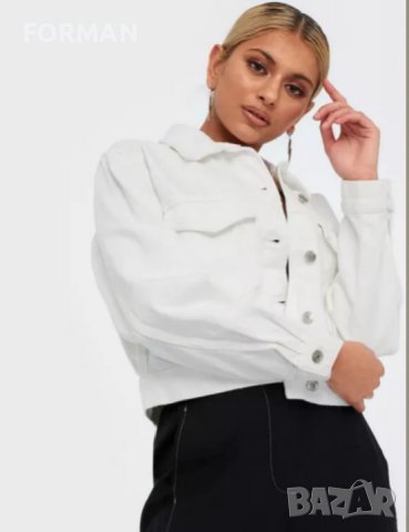 УНИКАЛНО бяло дънково яке