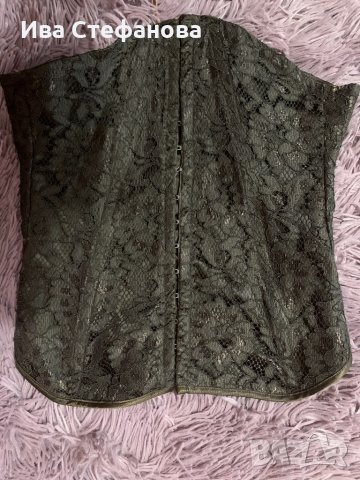 Страхотен кафяв дантелен корсет топ , снимка 5 - Корсети, бюстиета, топове - 34404240