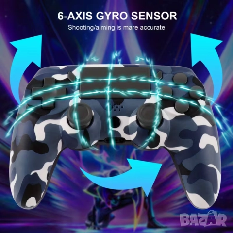  Безжичен Гейм контролер за P4/P3/PC Camouflage Series - Джойстик, снимка 5 - Аксесоари - 52789656