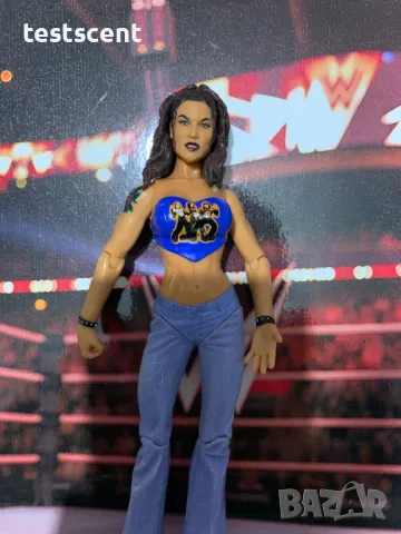 Екшън фигура WWF Lita Лита TTL WWE Jakks Titan Tron играчка WWF Blue, снимка 6 - Колекции - 48927789