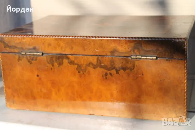 Дървена кутия за бижута, снимка 8 - Антикварни и старинни предмети - 48499960