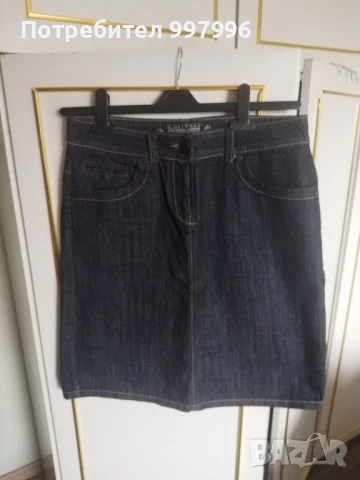 дънкова пола-ХЛ размер, снимка 2 - Поли - 50987944