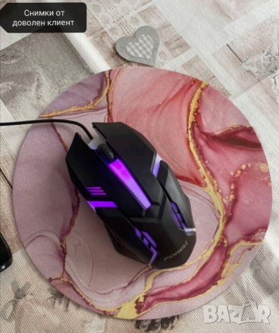 Светеща гейминг оптична мишка, снимка 7 - Геймърски - 41755747