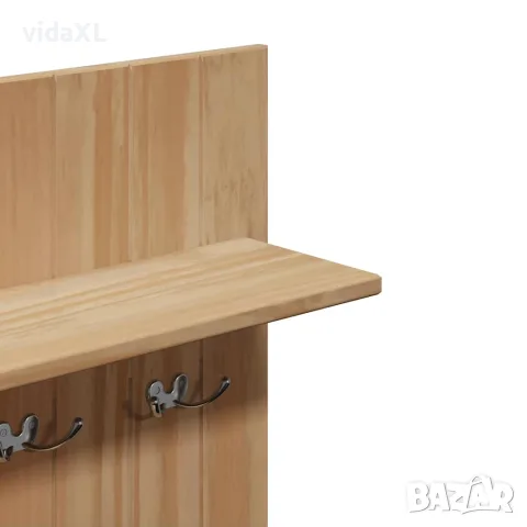 vidaXL Шкаф портманто OTTA, 50x40x160 см, борово дърво масив, снимка 7 - Портманта - 56147391
