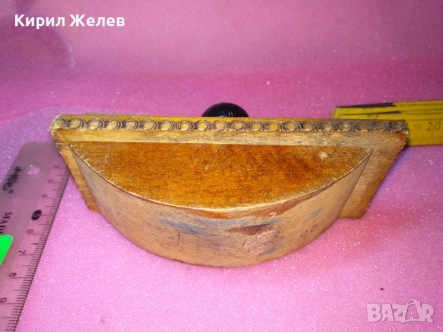 СТАРА от ЦАРСКО ВРЕМЕ ПИРОГРАФИРАНА ДЪРВЕНА ПОПИВАТЕЛНА за МАСТИЛО ПЕЧАТИ 42872, снимка 8 - Антикварни и старинни предмети - 44185309