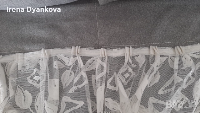 Бяло дантелено перде, снимка 3 - Пердета и завеси - 51612316