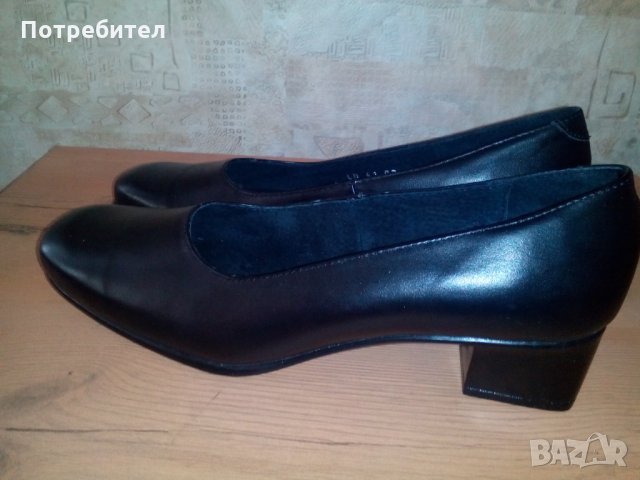 Черни нови дамски обувки от естествена кожа №41, снимка 12 - Дамски ежедневни обувки - 34743789