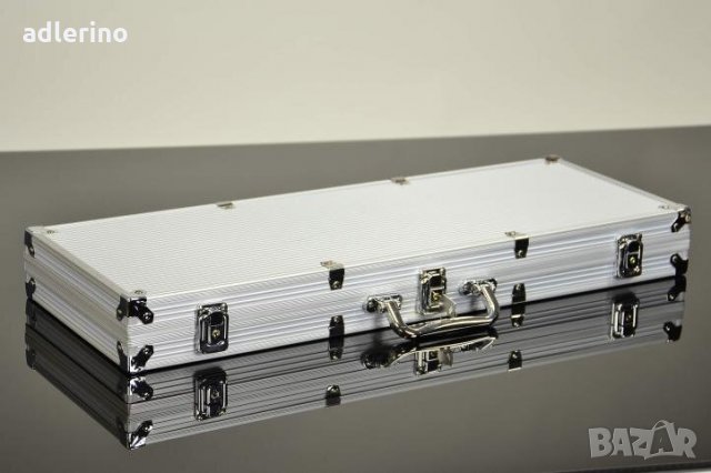 Комплект за Покер, куфар, чипове, зарове, тестета, 500 чипа, закръглени чипове, снимка 6 - Други игри - 34150192